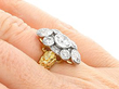 3.54 Carat Diamond Cluster Ring