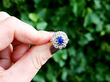 Antique Basaltic Sapphire Ring