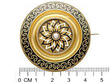 Antique Gold Enamel Mourning Brooch
