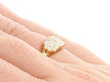 Old European Multi Diamond Ring Wearing