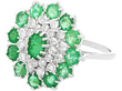 Emerald and Diamond Cocktail Ring