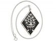 Onyx Panel Pendant with Diamonds