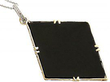 Onyx Panel Pendant with Diamonds