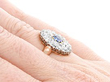 Light Blue Sapphire Rose Gold Ring