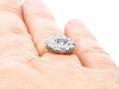 Light Blue Sapphire Rose Gold Ring