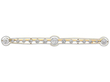 Antique Gold Bar Brooch with Diamonds