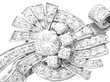 Art Deco Diamond Earring