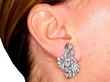 Art Deco Diamond Earring UK wearing