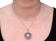 Large Victorian Diamond Pendant wearing