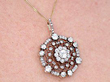 Large Victorian Diamond Pendant being worn