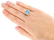Vintage Aquamarine and Diamond Ring