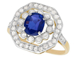 Edwardian Sapphire and Diamond Ring