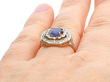 Natural Sapphire and Diamond Ring
