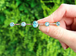 Antique Blue Zircon Brooch Outside