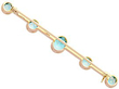 Antique Blue Zircon Brooch Reverse