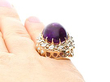 Oval Cabochon Amethyst Ring