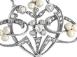 Antique Pearl and Diamond Pendant detail