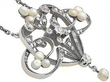 Antique Pearl and Diamond Pendant with seed pearls
