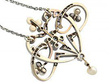 Antique Pearl and Diamond Pendant set in yellow gold