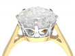 3.95 Carat Round Brilliant Engagement Ring