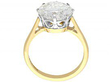 3.95 Carat Round Brilliant Engagement Ring