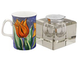 Glass and Silver Inkwell