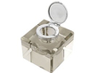 Antique Glass and Silver Inkwell