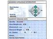 Emerald and Diamond Dress Ring Grading Card