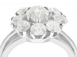 Old European Diamond Cluster Ring