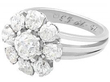 Old European Diamond Cluster Ring