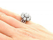 Old European Diamond Cluster Ring
