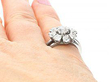 Old European Diamond Cluster Ring