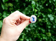 Large Sapphire Dress Ring with Diamonds