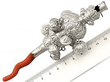Sterling Silver Baby Rattle size