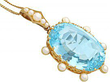 Edwardian Aquamarine Pendant 