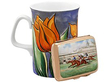 Rose Gold Cigarette Case next to mug