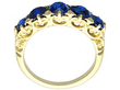 Antique 5 Stone Sapphire Diamond Ring