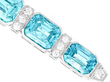 Zircon Bar Brooch Art Deco