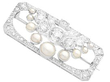 Pearl and Diamond Art Deco Brooch 