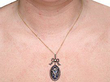 Victorian Enamel and Diamond Pendant 