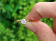 0.4 carat Diamond Ring Yellow Gold Outside
