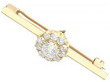 Diamond Cluster Bar Brooch