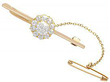 Antique Diamond Cluster Bar Brooch