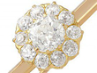 Antique Diamond Bar Brooch cluster 