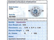 Small Aquamarine Cluster Ring Grading card