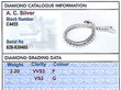 Vintage White Gold Diamond Bracelet underside