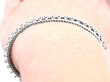 Vintage White Gold Diamond Bracelet Being Worn