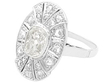 Antique Diamond Platinum Ring 1930s