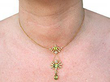 Gold Peridot Necklace Antique Wearing