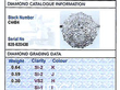 Vintage Platinum Diamond Cluster Ring Grading card